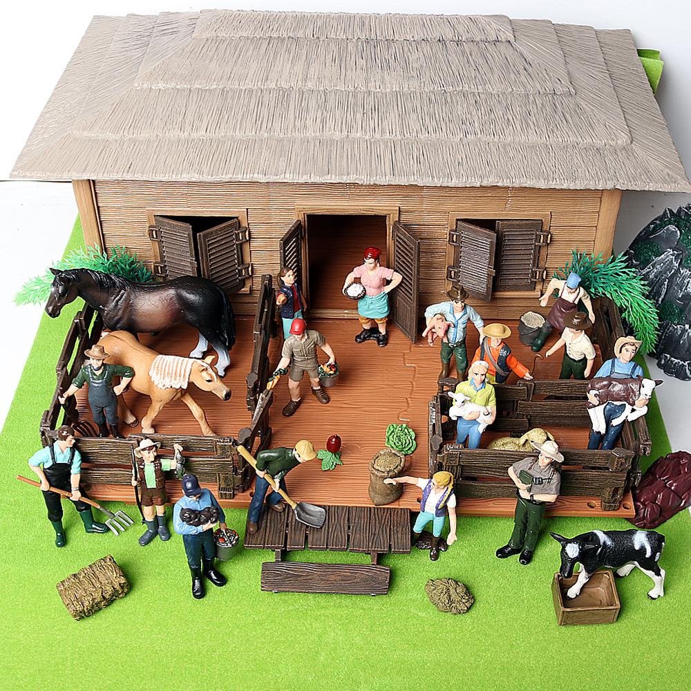 Gift Action Wrangler Worker Simulation Farmer Farm Human Figure Home Decoration Farmer People Model