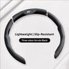 Car Steering Wheel Cover Breathable and Anti Slip Leather Handle Cover For VW Jetta Golf Passat Polo GTI Tiguan Arteon Hub Cap