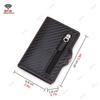 Carbon Fiber Rfid Blocking Protection Men Id Credit Card Holder Wallet Leather Metal Business Bank CreditCard Cardholder Case