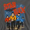 STAR TREK Unisex Adult Run Forward Sweatshirt