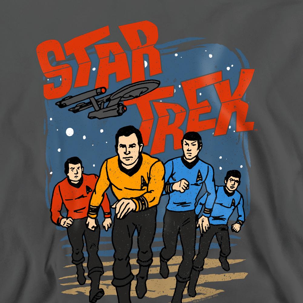 STAR TREK Unisex Adult Run Forward Sweatshirt