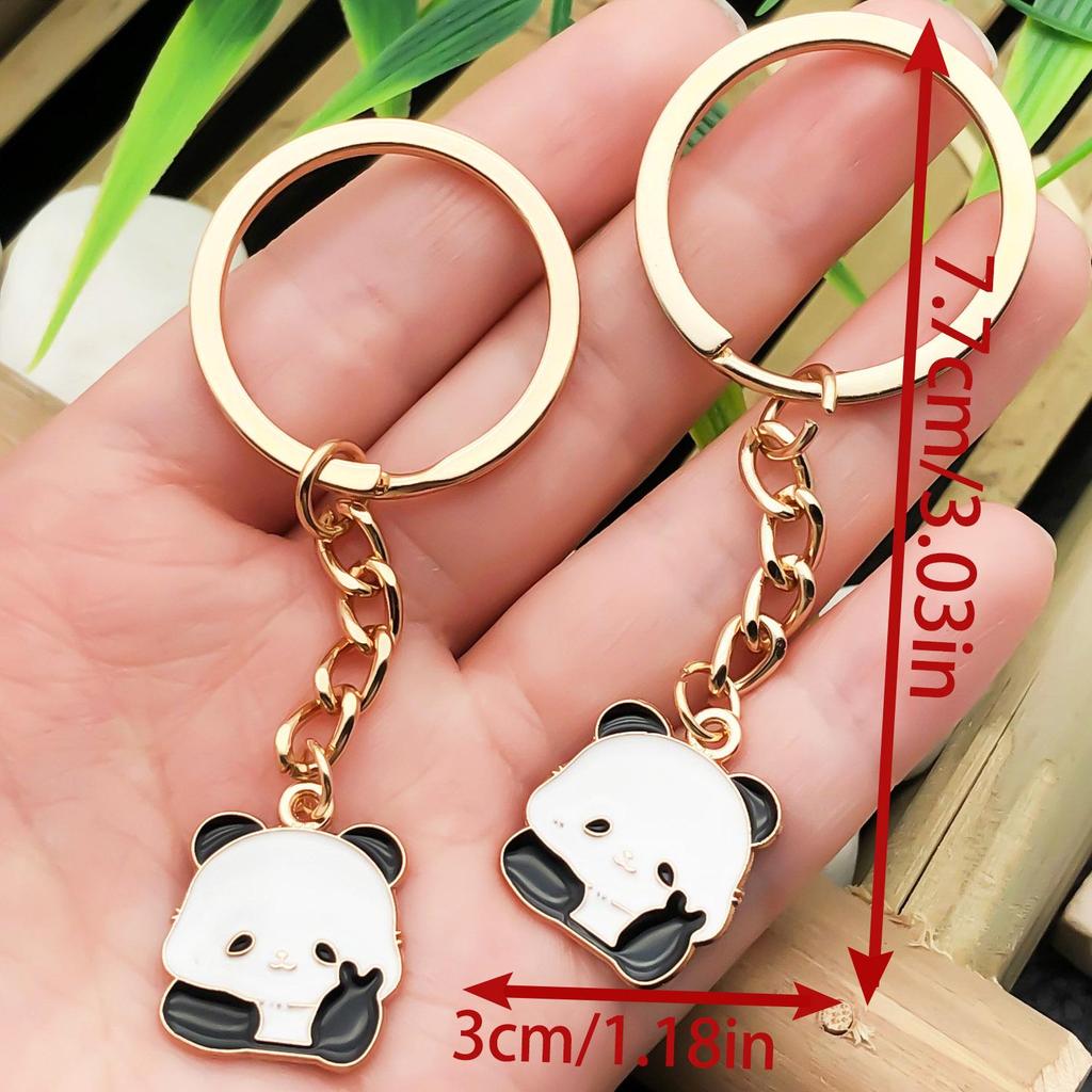 Adorable Giant Panda Keychain Pendant: Perfect Companion or Friend Gift