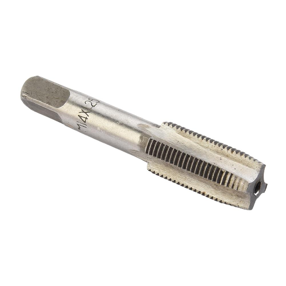 CNC-Maschinen-Gewindebohrer-Satz 14 mm x 1,25 metrisches Gewinde Rechts Werkzeuge Silber 2 Stück Nützlich