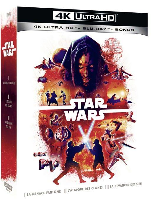 Blu-ray film Lucasfilm Boks Star Wars Episoder 1 til 3 Blu-ray 4K Ultra HD