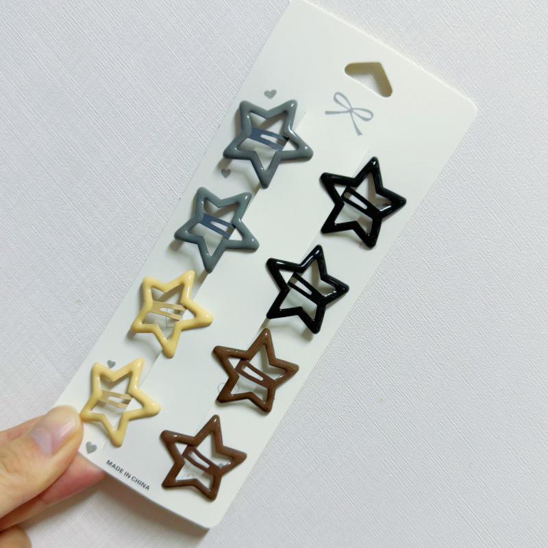 Rosa Stern- & Herz-Haarspangen - Niedliche Haarnadeln für Frauen und Kinder