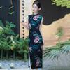 Lotus sleeveless Republic of China style new Chinese long cheongsam improved young new female retro slim summer