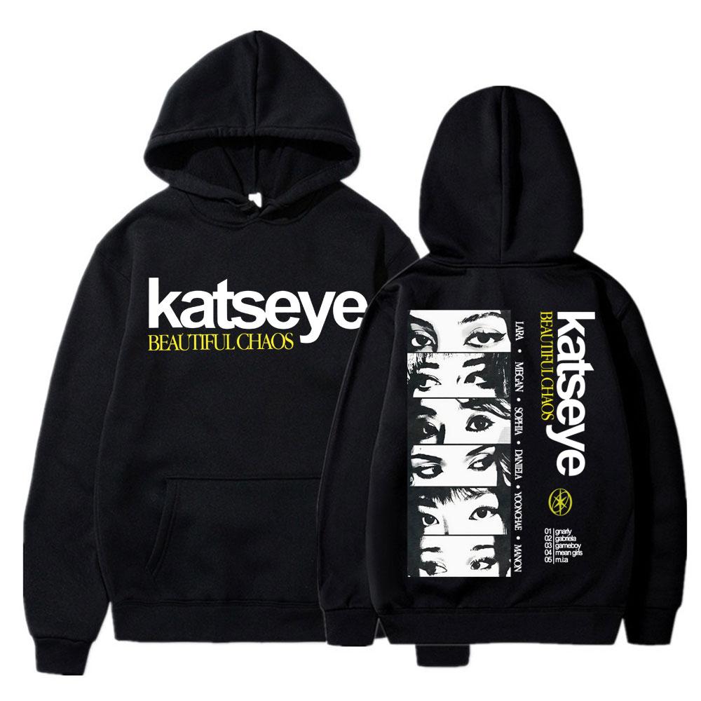 

Kpop Katseye Толстовки с принтом Beautiful Chaos Винтажная мода Мужская Женская Толстовка Флис Оверсайз Повседневная С длинным рукавом Уличная одежда M