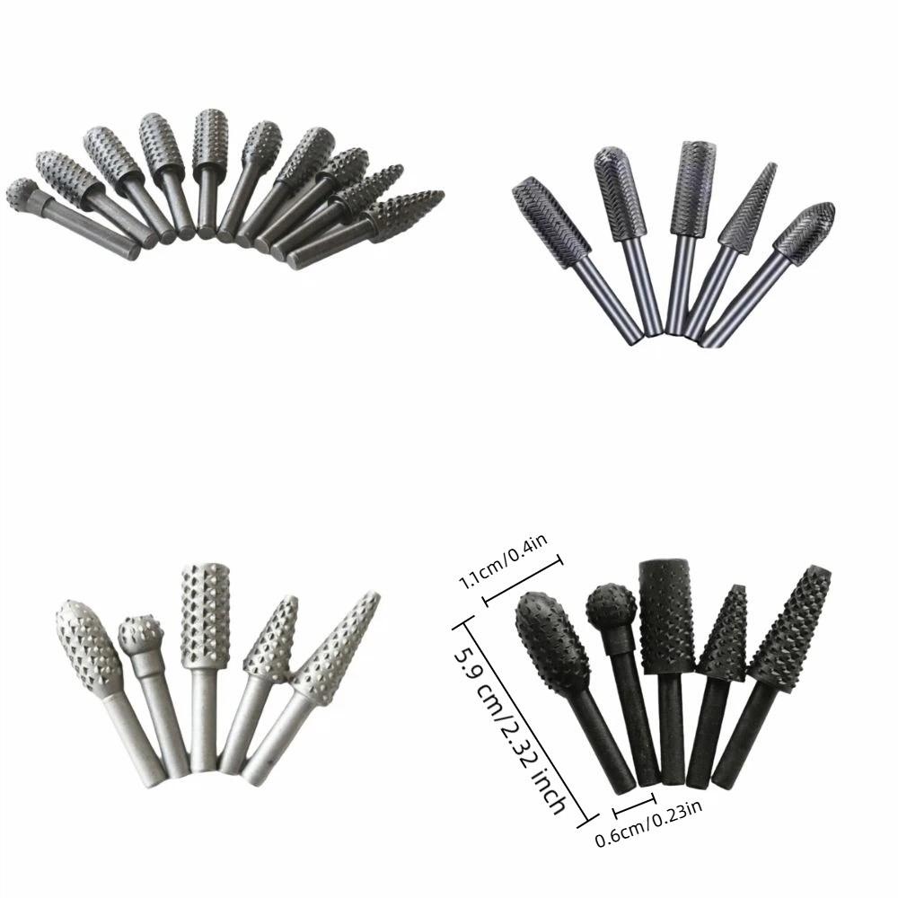 5/10Pcs Multifunc Grinding Head Professional Milling Cutter Power Tool Rotary Burr Set  Engraving