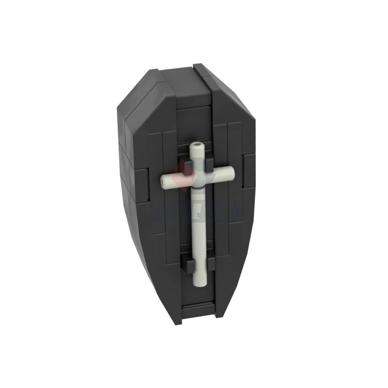 

Non-Toxic Halloween Children S Block Toy Gift Moc Pumpkin Scene Model Vampire Square Head Cemetery Model Cross Coffin Bat Spider Skull Man A suit of