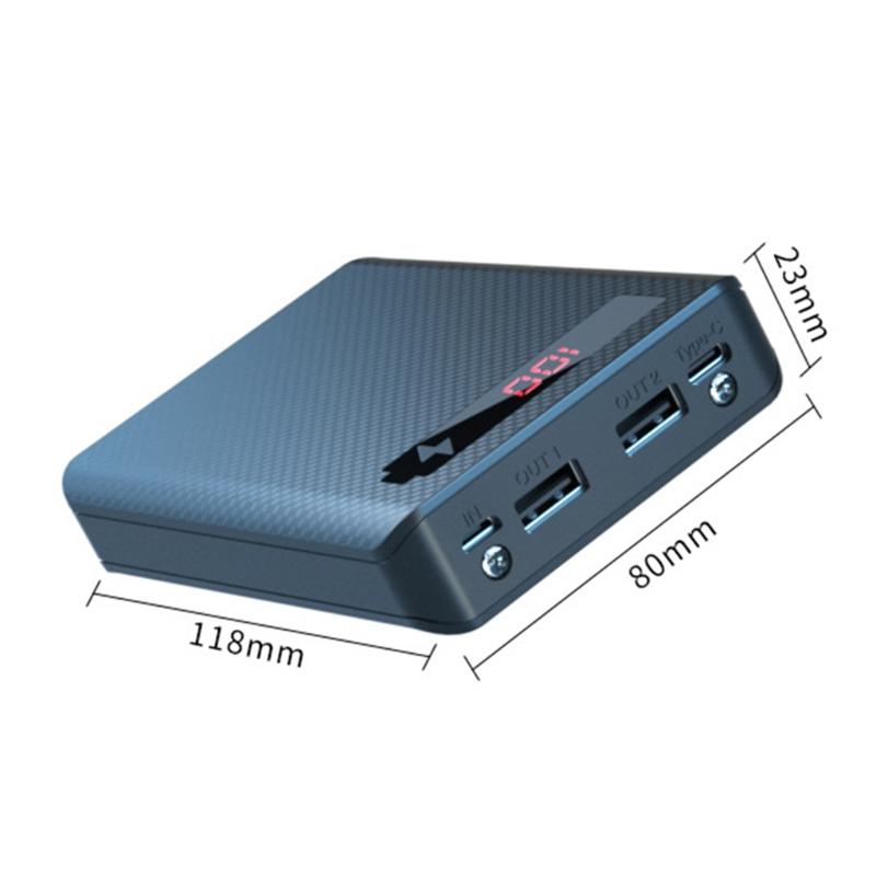 5 Slot Batteries Container Detachable Power Bank Holder for Case DIY for Shell 18650 Dual USB Battery Holder for Case