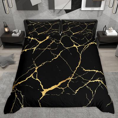 Homewish Watercolor Marble Duvet Cover Set Aesthetic Marbling Quilt Cover Set Modern Abstract Artwork Bedding Set
