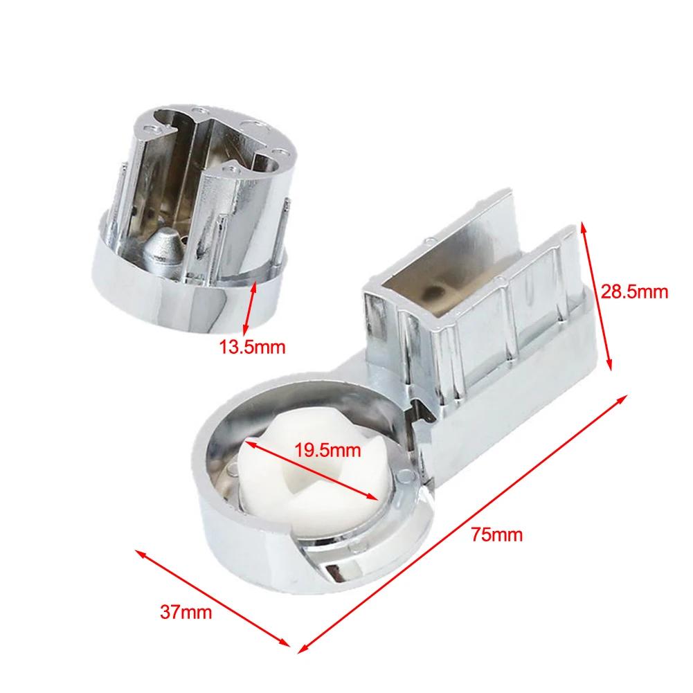 ABS Shower Holder Bath Hinge Brackets Elegant Bathroom Design Long-lasting Shower Solution ABS Chrome Plating Hinges