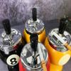 Ash Case Large Windproof Heat Resistant Three Bayonets with Lid Fashion Pool Billiard Ball Design Ashtray Ornament for Bar