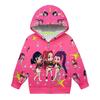Dívčí mikina 3D kreslená bunda mikina hudba na zip s kapucí dlouhý rukáv topy