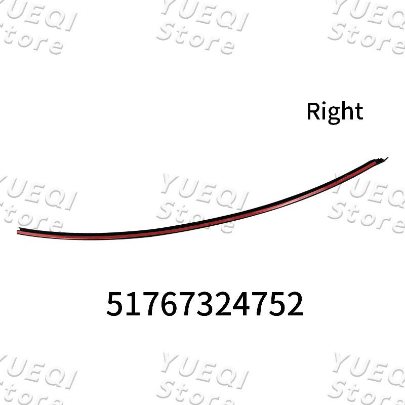 51767324751 51767324752 Car Rear Door B-pillar Left/Right Sealing Strip Waterproof Strip Parts For BMW X5 F15 X5M X6 F16 X6M F86