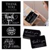 50 Sheets/pack, Black, English Thank-you Card, Thank You, Gift Cards, Bouquet Gift Cards, Packaging, Message Cards
