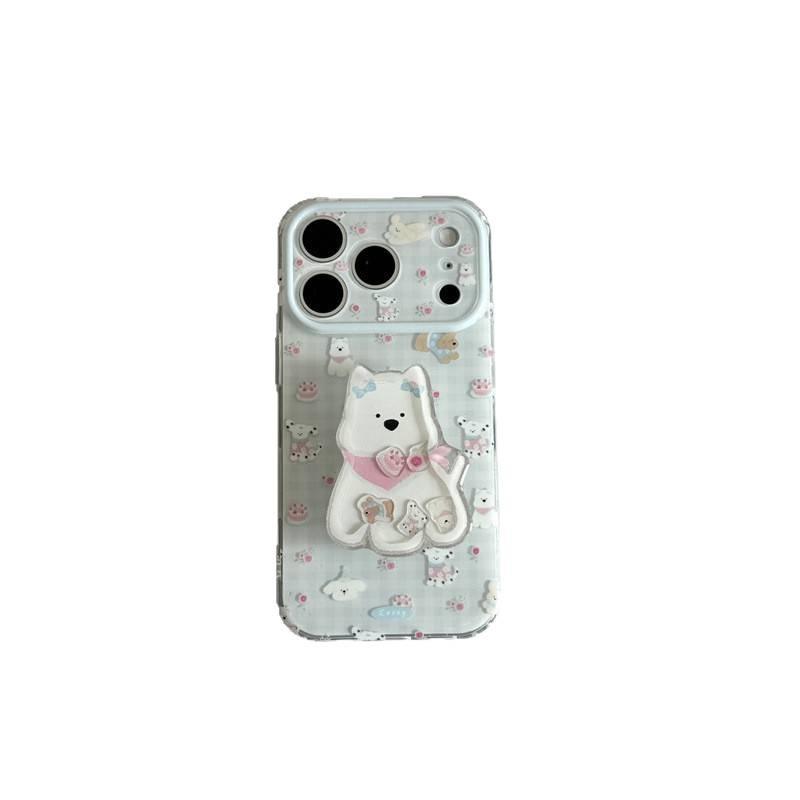 Adorable West Highland White Terrier Puppy iPhone 16Promax & 15Pro Case, Double Layer Protection