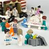 Ärzte, Krankenschwestern, Patienten Krankenwagenarbeiter Minifigur Baustein City Figur Teile MOC Ziegel Modellbausätze Lernspielzeug