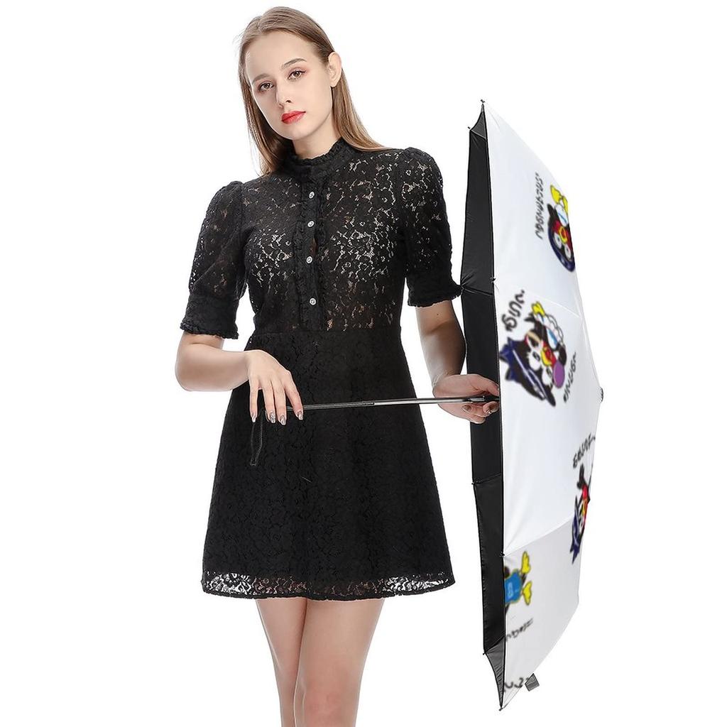 Tokyo Yakult Swallows Tsuba Kuro Folding Umbrella, Sun and Rain Umbrella with Storage Pouch, Ultra Water-Repellent, UV Protection, for Men and Women