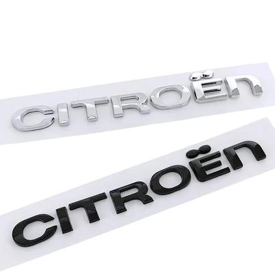 For C4 C3 C5 C1 DS3 DS5 DS4 Jumper Berlingo Numero ABS Car Rear Trunk Badge Decal Sticker Auto Modification Accessories