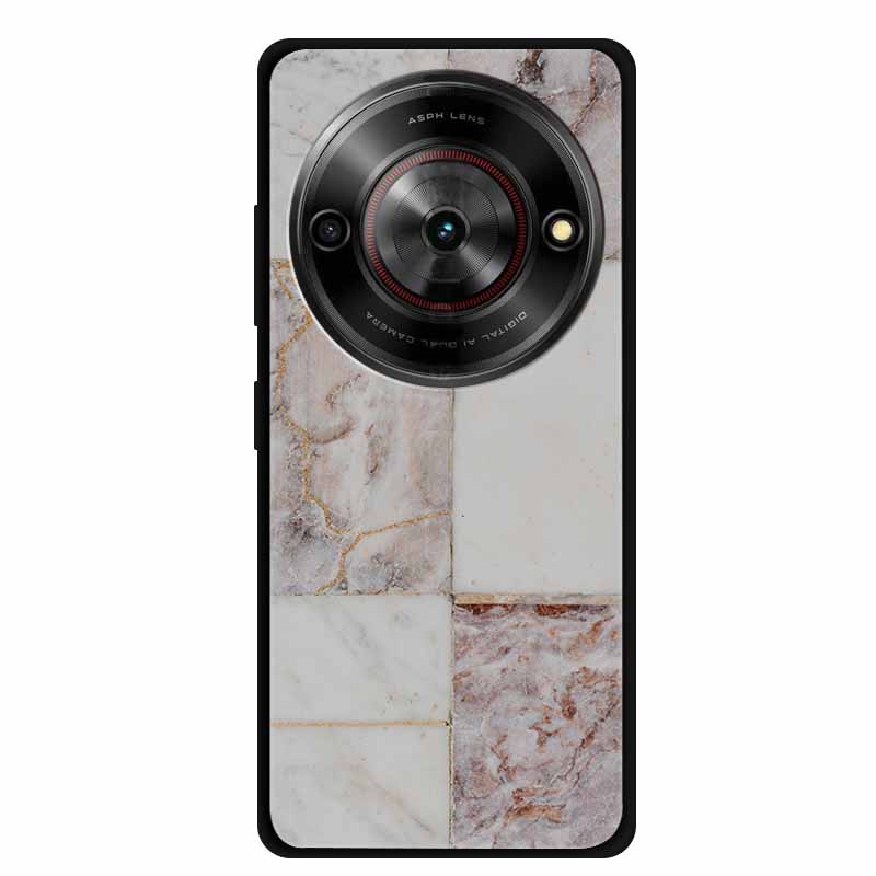 For ZTE Blade A75 5G Case Luxury Marble Silicone Soft Phone Cover for ZTE Blade A75 5G Protective TPU Back Shell Coque Capa A 75