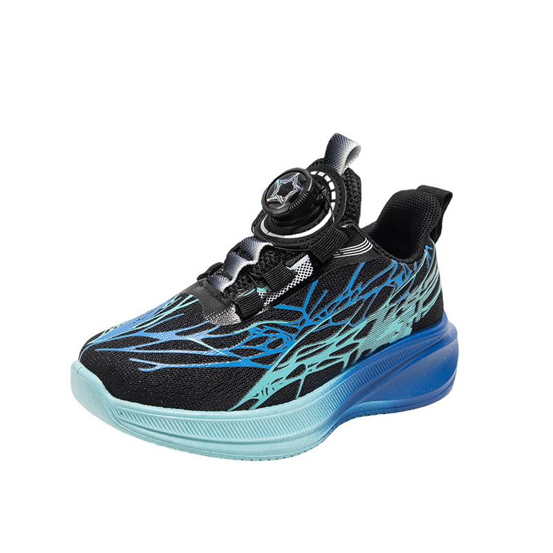 Breathable Boys' Mesh Sneakers - Spring & Autumn Shock-Absorbing Running Shoes with Soft Sole for Casual Wear