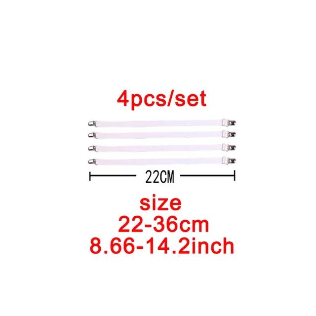 

4шт эластичная застежка для простыни держатель для простыни ремень держатель для простыни регулируемый чехол для матраса одеяло нескользящая фиксирующая пряжка