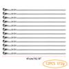 6-12 peças Espeto para Churrasco Aço Inoxidável Kebab Shish Conjunto de Garfos para Churrasco 41cm 16.15 polegadas de Comprimento Barra Plana Agulha de Churrasco Grelha de Carne Ferramentas para Exterior