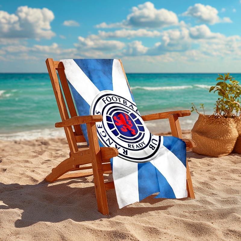 1pc Glasgow Rangers Beach Towel, Comfortable and Thick, and Swimming/Bath/Picnic/Camping Towel, Suitable for Seaside Beaches