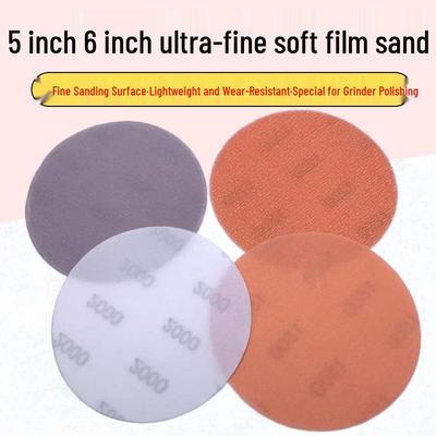 5" Dry Sanding Polishing 2000 Grit Super Fine Self-Adhesive Soft Film Sandpaper for Car Detailing