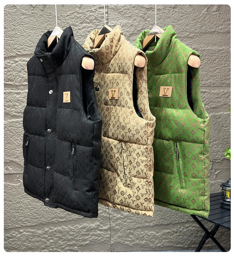 Men's Stand Collar Sleeveless Cotton Vest - 2025 Autumn/Winter Collection