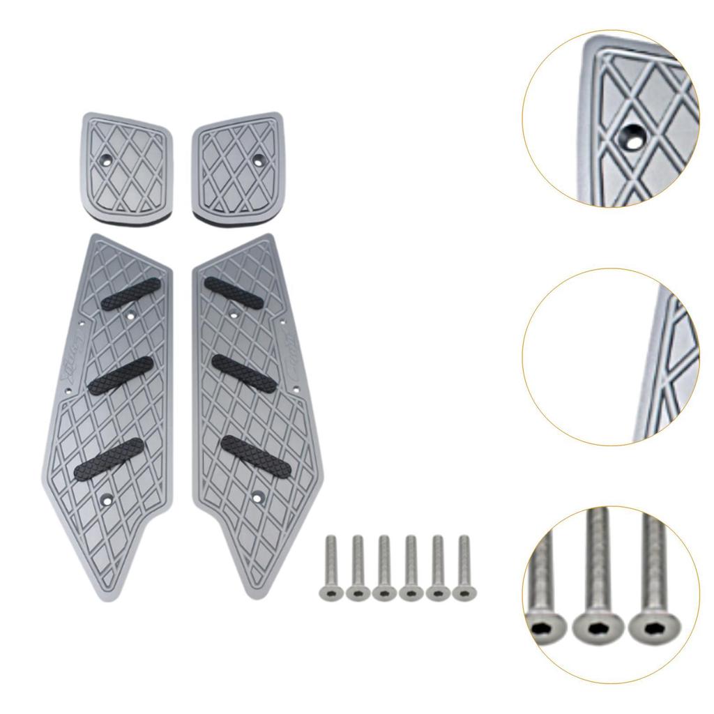 Motorcycle Footpegs Plate Pad Anti Slip Aluminum for C400x Sturdy Repair Parts