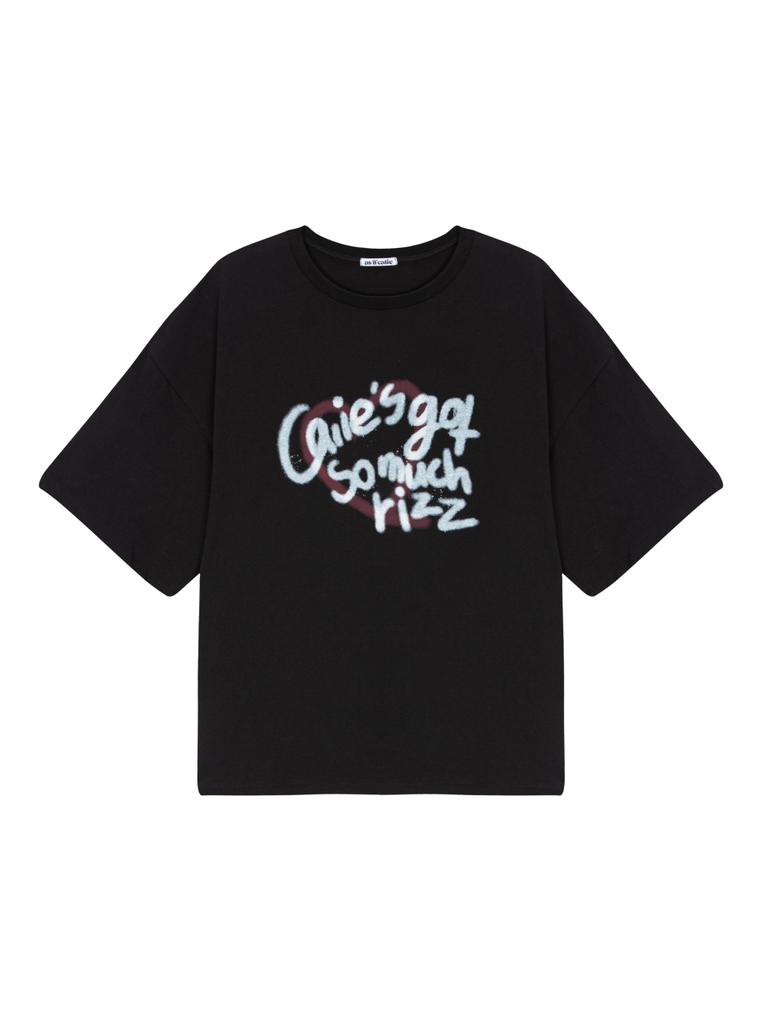 ASIF CALIE Calie Graffiti Oversized-Fit T-Shirt Black