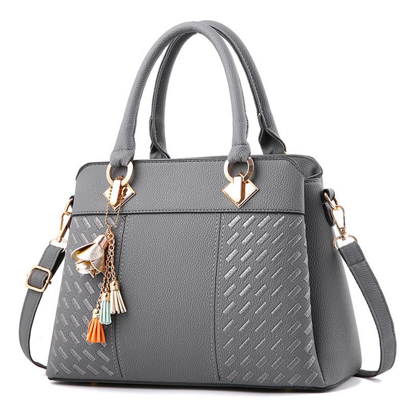 Neue stilvolle Handtasche mit großem Fassungsvermögen für Frauen mittleren Alters, Schultertasche/Umhängetasche