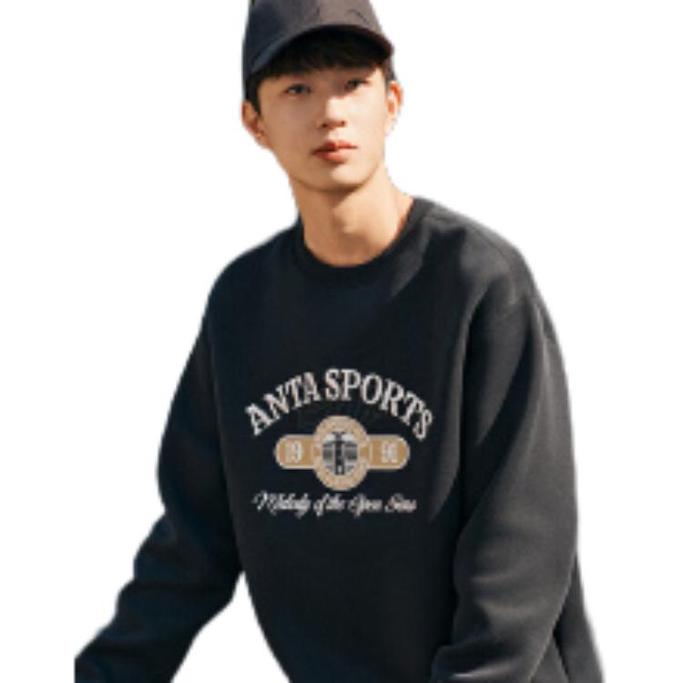Anta Lifestyle Series Loose Fit Retro Hoodie Men Hoodies Astronaut-Blue 152518705S-2