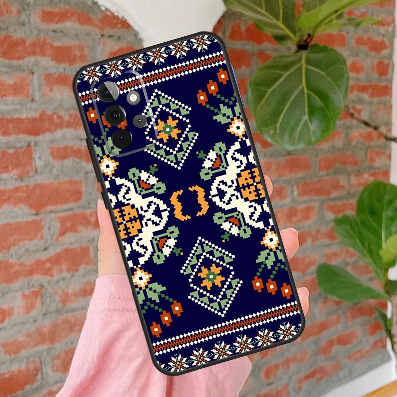 Ukraine Ornament Pattern Phone Case For Samsung Galaxy A54 A34 A14 A55 A35 A25 A15 A52 A32 A12 A51 A71 A13 A33 A53