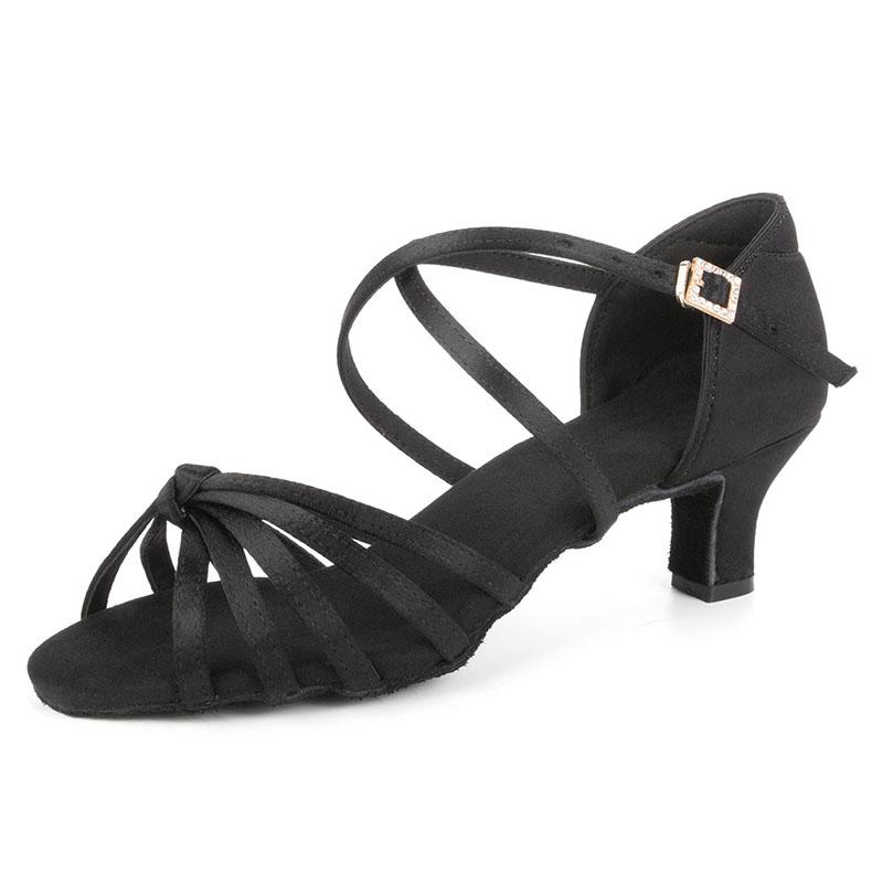Women Ladies Latin Shoes High Heels Salsa Rumba Waltz Prom Ballroom Dance Sandals Defferent Heels
