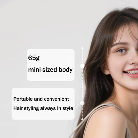 Mini Cordless Hair Straightener Comb Portable Women Bangs Hair Straightening Brush USB Rechargeable Fast Heating Electric Hair Brush