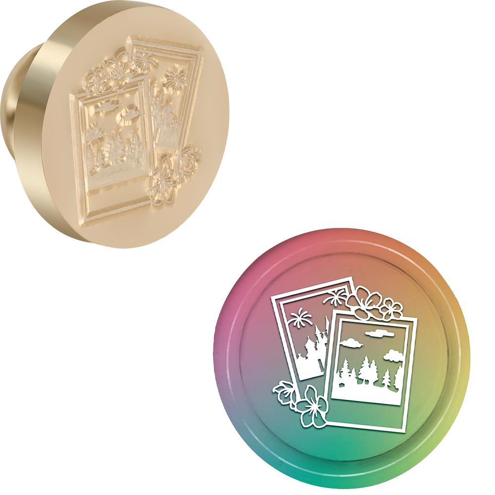 Weather theme Wax Seal Stamp Head Lightning Rain Clouds Removable Sealing Brass Stamp Head Olny for Creative Gift Envelopes