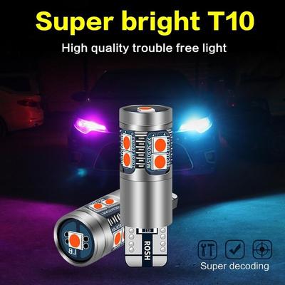 2 Adet Araba T10 W5W 192 168 Vurgu Kod Çözme Ekran Genişliği Işık Plaka Işığı Kapalı Işık Park Lambası