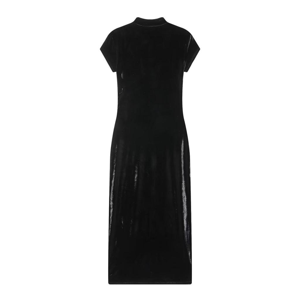 European Autumn Velvet Slim Dress - 2025 Edition