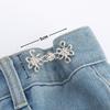 Pentagram Adjustable Waist Button for Pants Detachable Button Perfect Fit Jeans Buckle Waist Tightener Clothing Accessories