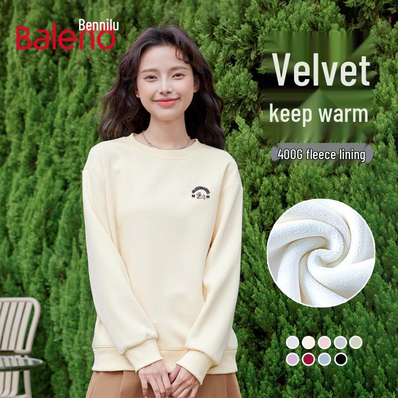 Baleno Women's Fleece-Lined Round Neck Sweatshirt
