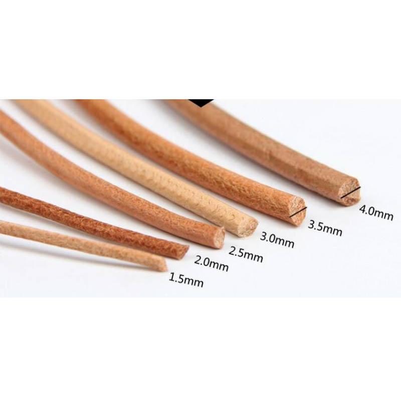 100% Genuine Leather Round Thong Cord Leather Cord String Rope Dia 1/1.5/2/3/4/5/6/8mm DIY Necklace Bracelet DIY Jewelry Making