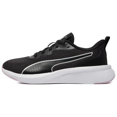 Flyer Lite Round Toe Lace-Up Shock Absorbing Non-Slip Lightweight Low-Top Running Shoes Unisex Sneaker Black Purple 378774-13