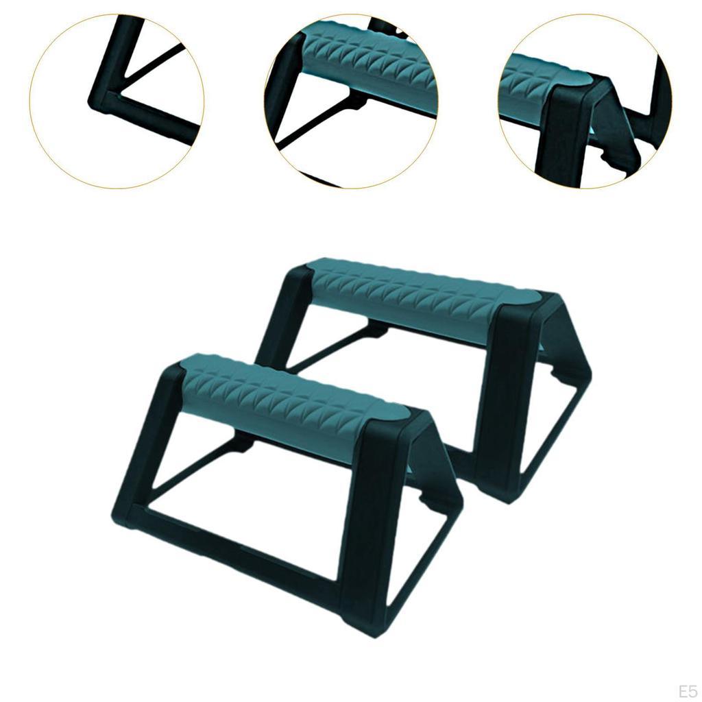 Pachet de 2 Bare Push Up pentru Antrenament Acasă pentru Piept cu Bază Antiderapantă