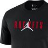 Jordan Letter Round Neck Loose T-Shirt Men Tops Black DA6510-010