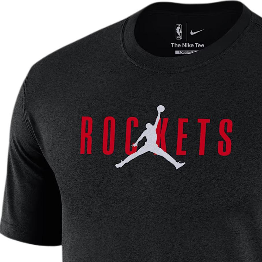 Jordan Letter Round Neck Loose T-Shirt Men Tops Black DA6510-010