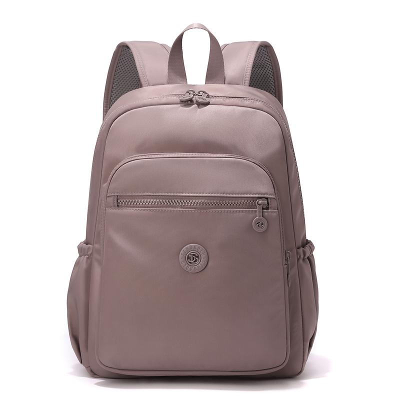 Zaino Monocolore da Donna Leggero Impermeabile in Nylon Zaino da Viaggio