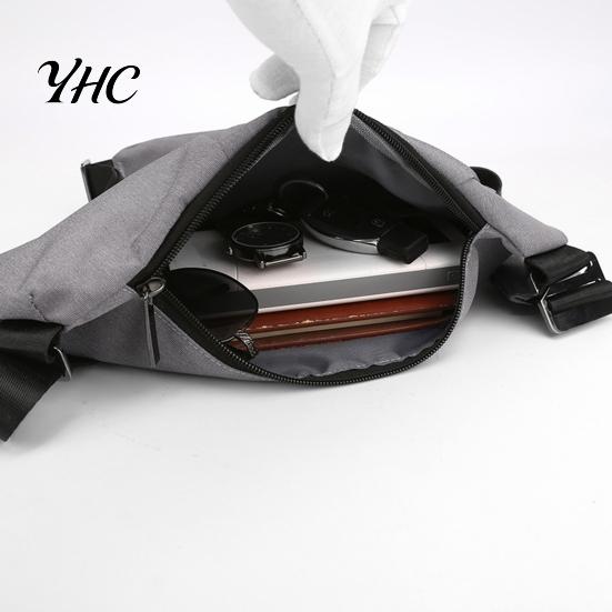 Security Anti-theft Bag Anti Theft Travel Slim Sling Large Capacity Zipper Closure Adjustable Crossbody for Women Men Functional Shoulder